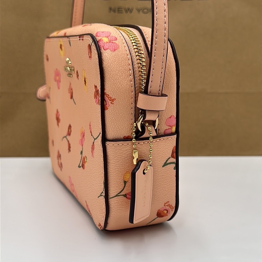 COACH Mini Camera Bag With Mystical Floral Print - Picture 5 of 12
